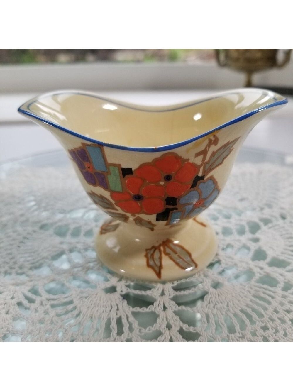 Royal Winton Sugar Bowl Dish Grimwades Stoke on Trent Floral Oval Dish Vintage